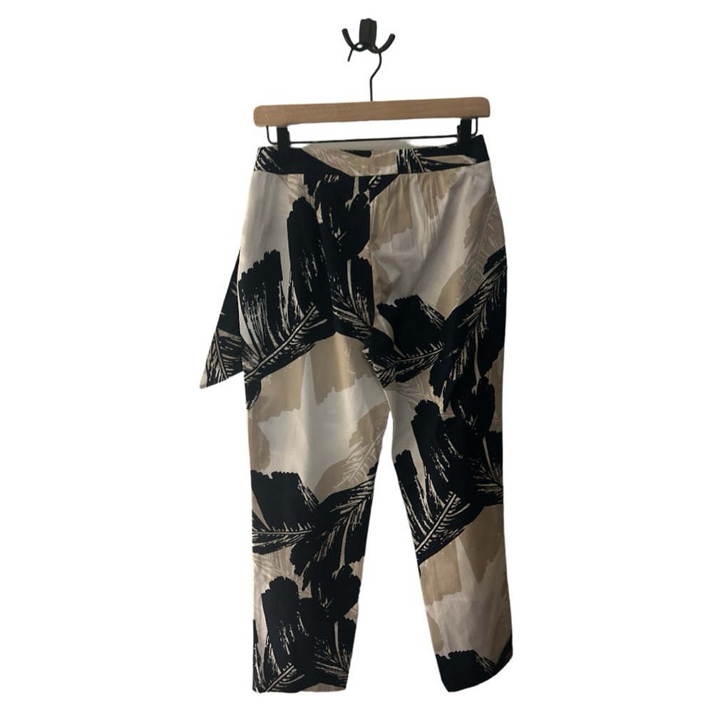 Zara Basic Collection Tie Front Cropped Pants Bla… - image 7